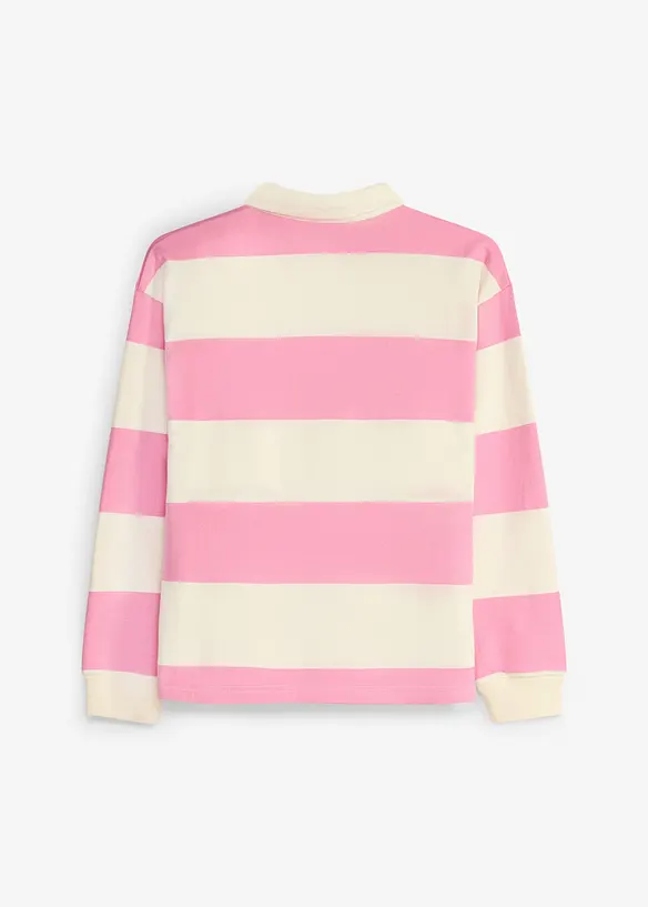 Polo-Sweatshirt aus reiner Bio-Baumwolle, bonprix