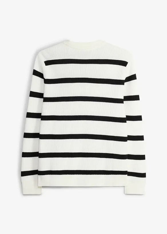 Feinstrickpullover aus weicher Bio Baumwolle, bonprix