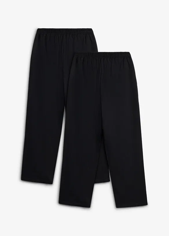 Weite Jogginghose mit weicher Bio Baumwolle (2er Pack), bonprix