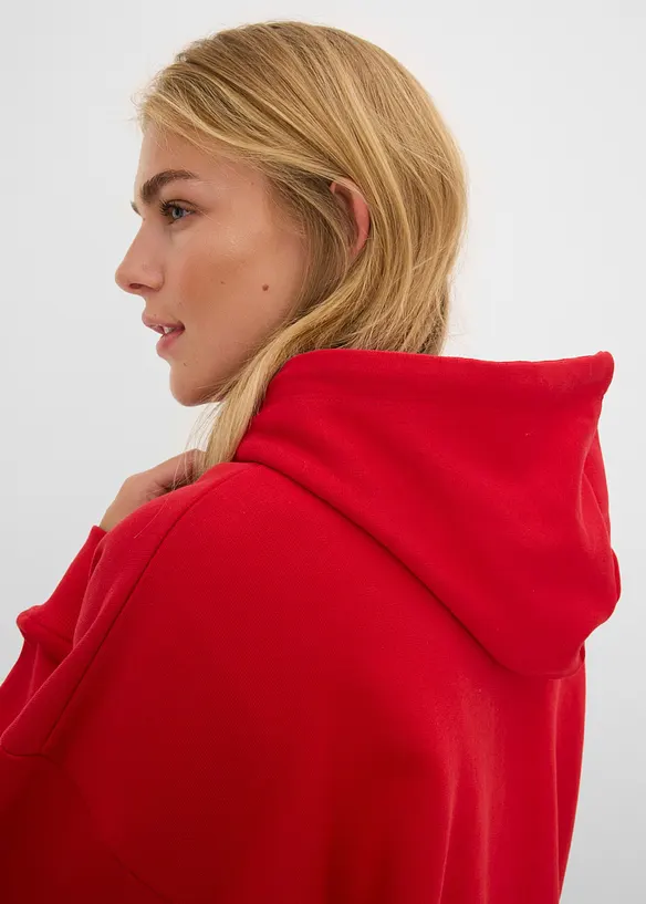 Sweat oversize &agrave; capuche 100% coton, bonprix