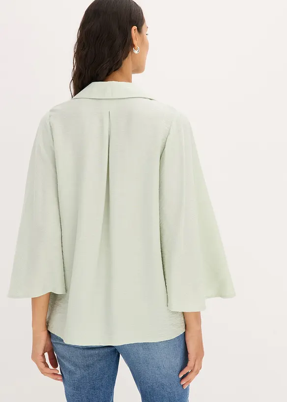 Blouse douce en viscose m&eacute;lang&eacute;e, bonprix