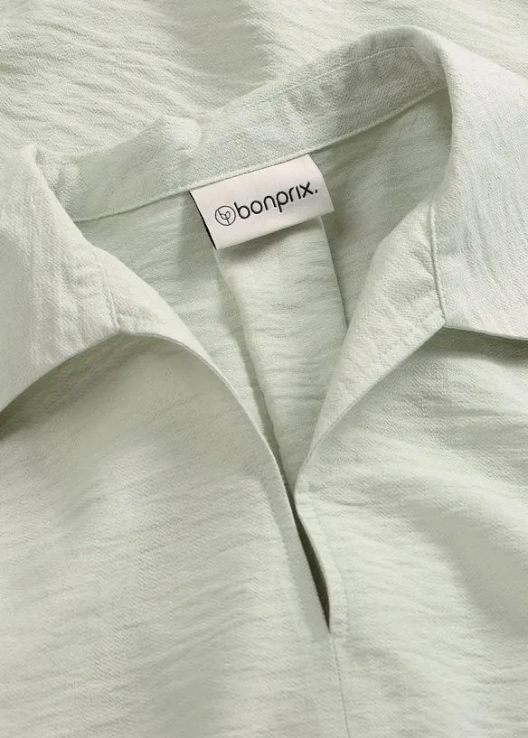 Blouse douce en viscose m&eacute;lang&eacute;e, bonprix