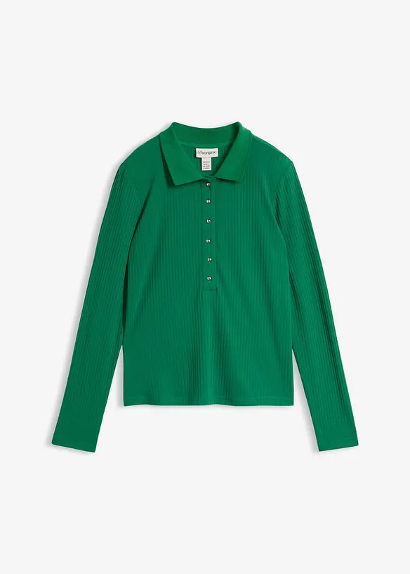 Geripptes Poloshirt, bonprix