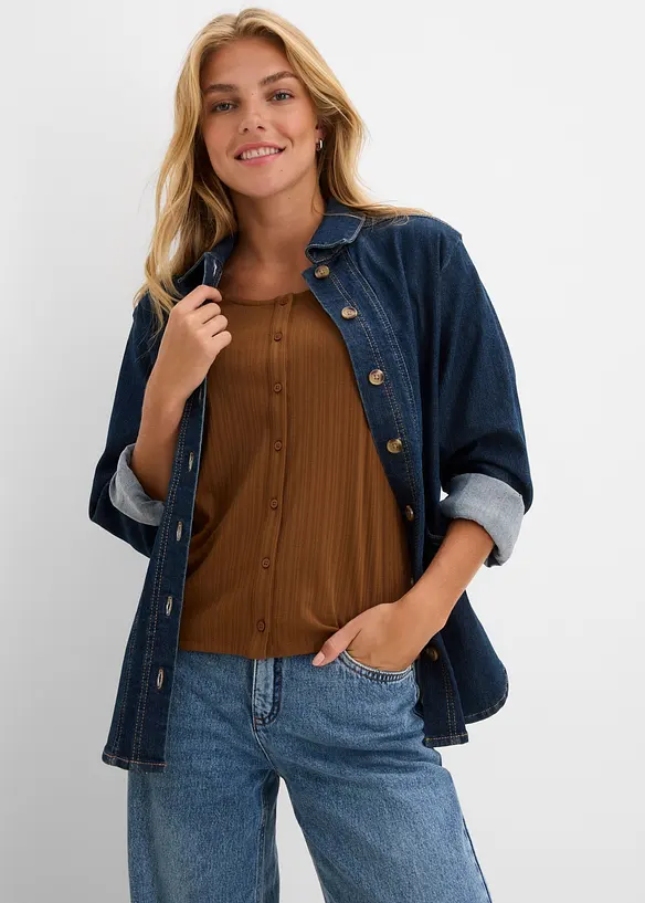 Shirt aus softem Modal-Mix, bonprix