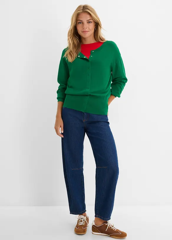 Feinstrickjacke aus softem Viskose-Mix, bonprix