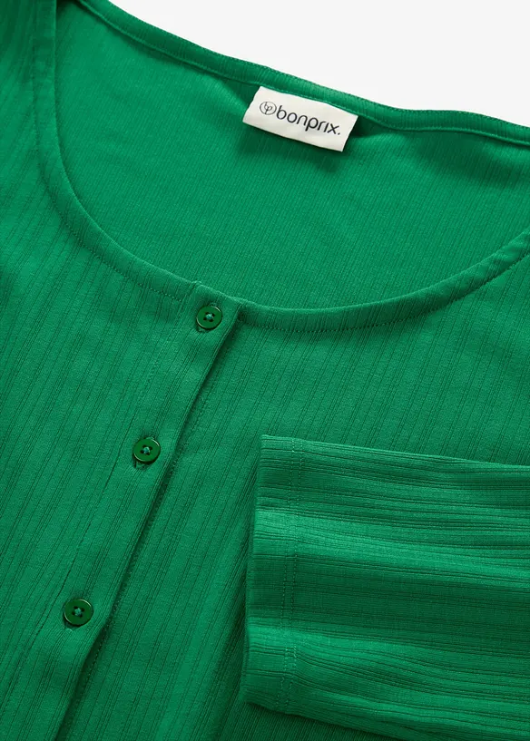 T-shirt doux en modal m&eacute;lang&eacute;, bonprix