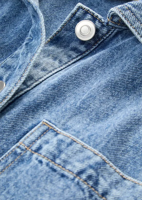 Jeansbluse aus reiner Baumwolle, bonprix