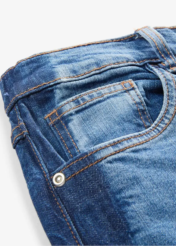 Jean mom taille haute, cropped, bonprix
