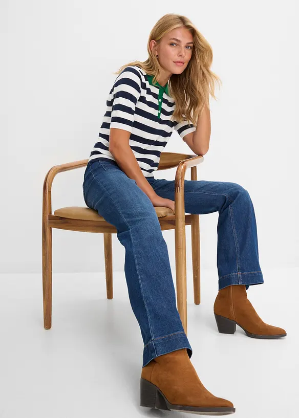 Jean flare taille mi-haute, bonprix