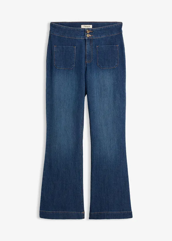 Jean flare taille mi-haute, bonprix