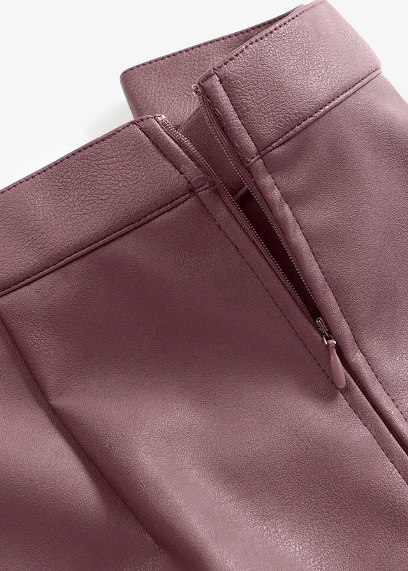 Jupe midi enduite, bonprix