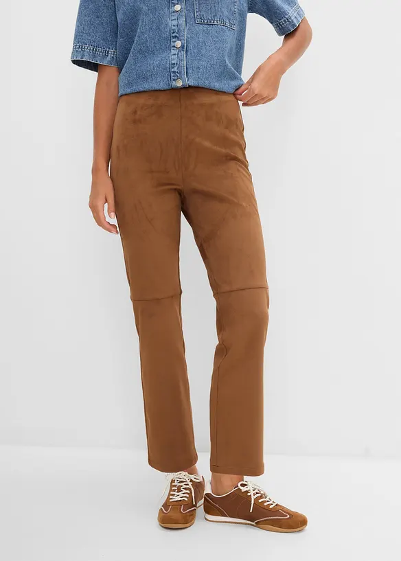 7/8-Hose in Velourslederimitat, bonprix