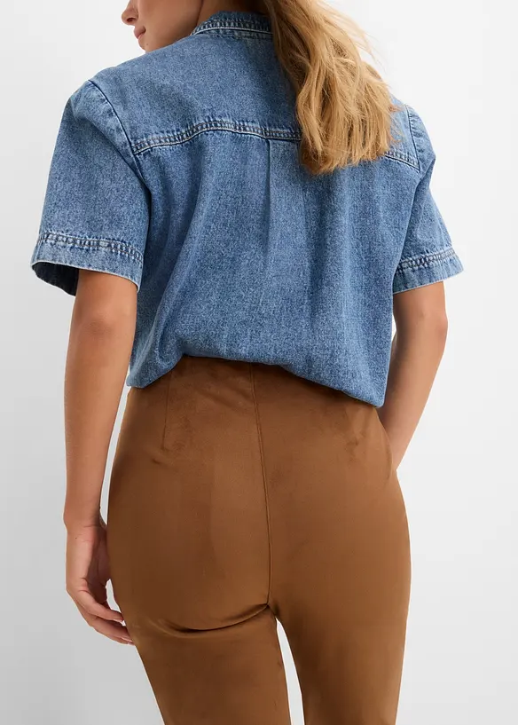 7/8-Hose in Velourslederimitat, bonprix