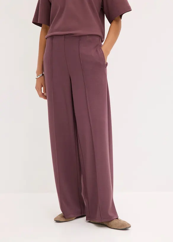 Pantalon palazzo en mati&egrave;re n&eacute;opr&egrave;ne, bonprix