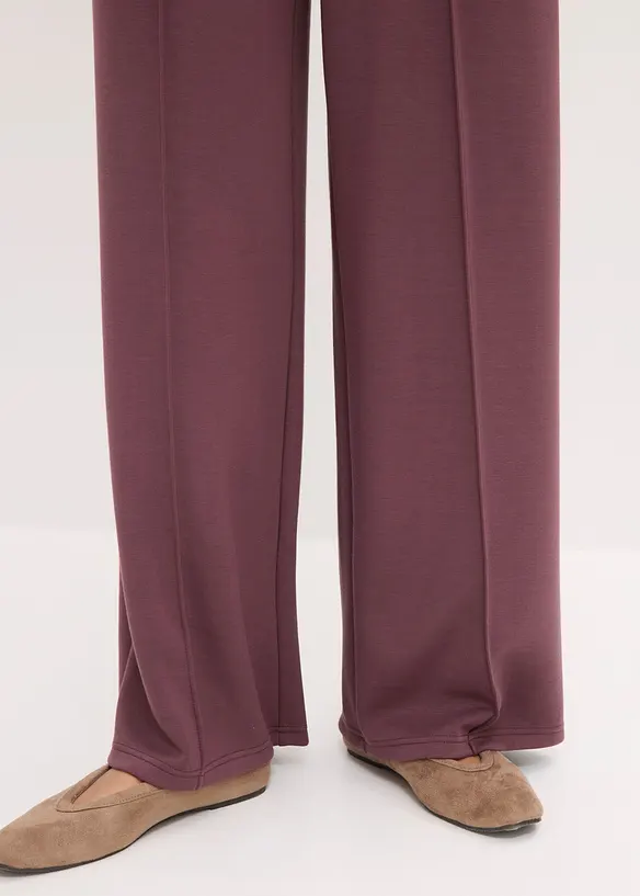 Pantalon palazzo en mati&egrave;re n&eacute;opr&egrave;ne, bonprix