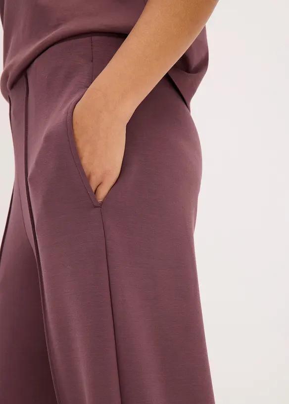 Pantalon palazzo en mati&egrave;re n&eacute;opr&egrave;ne, bonprix