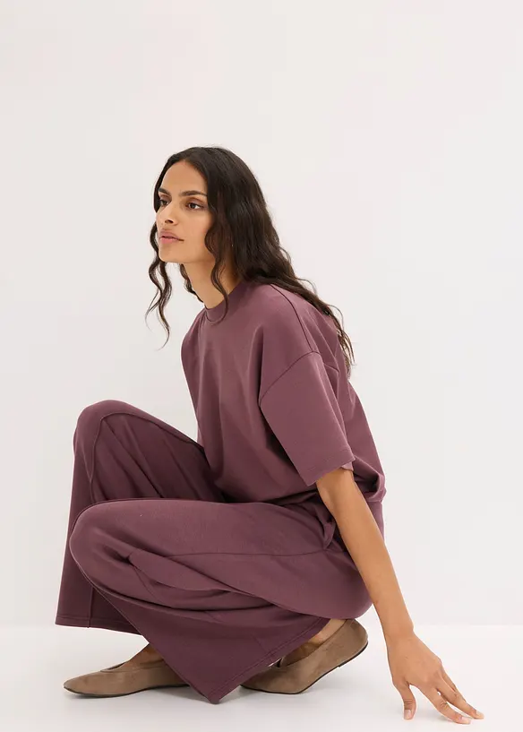 Pantalon palazzo en mati&egrave;re n&eacute;opr&egrave;ne, bonprix