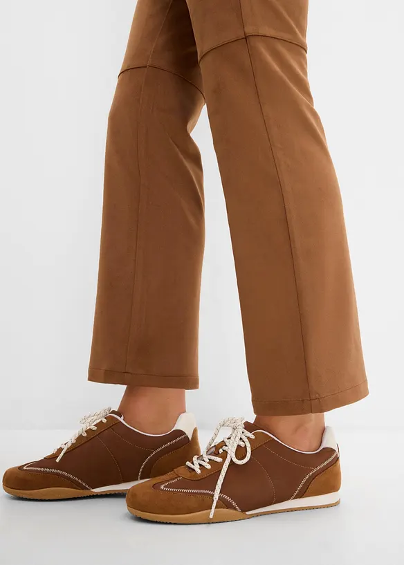 7/8-Hose in Velourslederimitat, bonprix