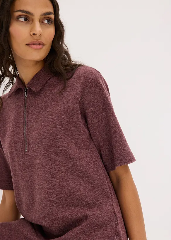 Kleid mit Rei&szlig;verschluss aus Piqu&eacute;, bonprix