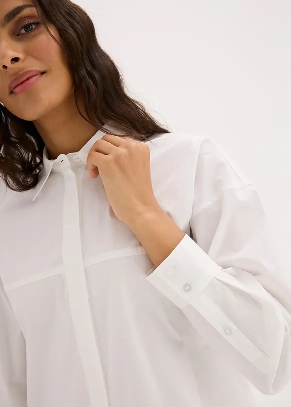 Chemisier en coton extensible, bonprix