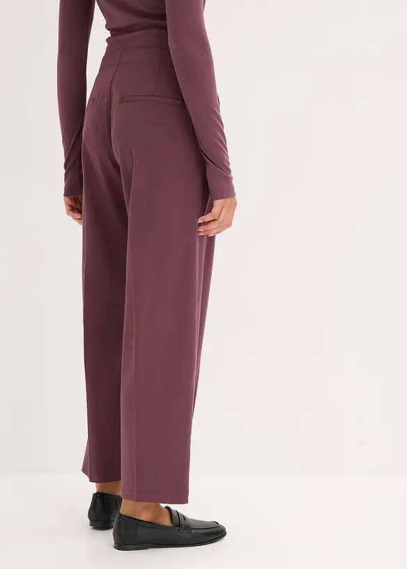 Pantalon &agrave; pinces et fermeture zipp&eacute;e, bonprix