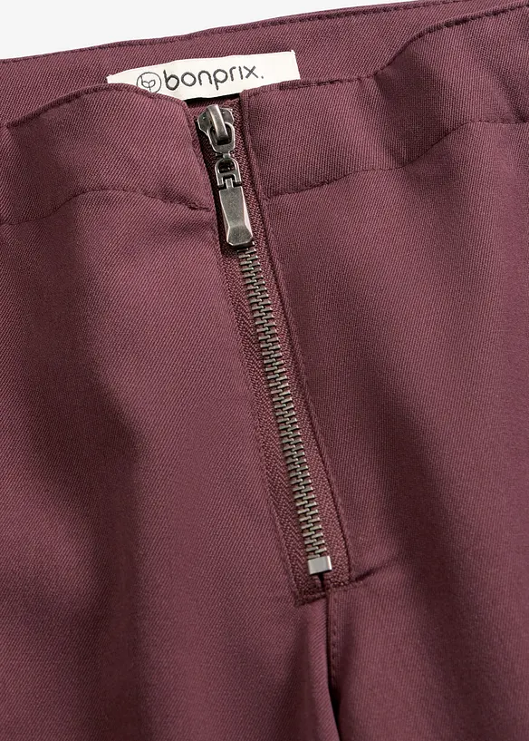 Pantalon &agrave; pinces et fermeture zipp&eacute;e, bonprix