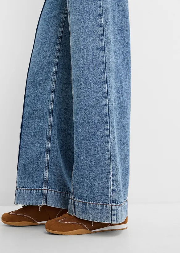 Jean large taille mi-haute, bonprix
