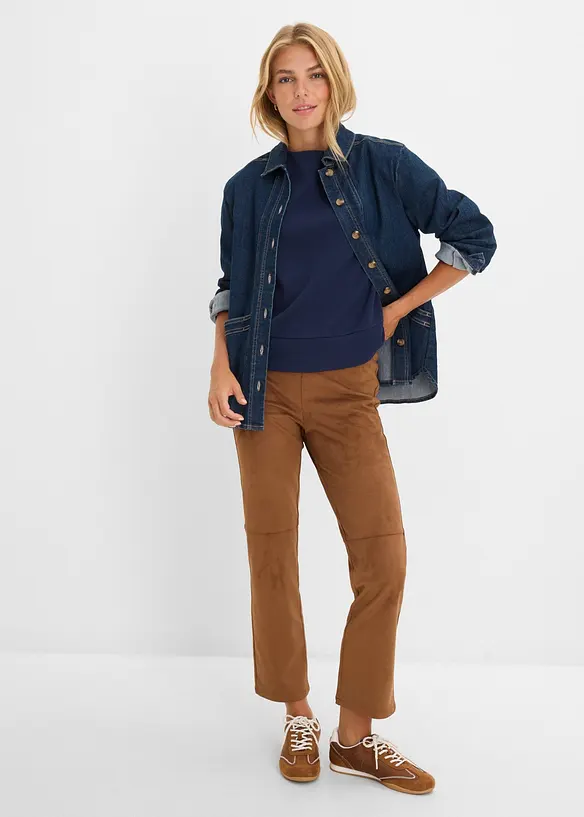 Strukturiertes Interlock-Shirt aus Baumwoll-Mix, bonprix
