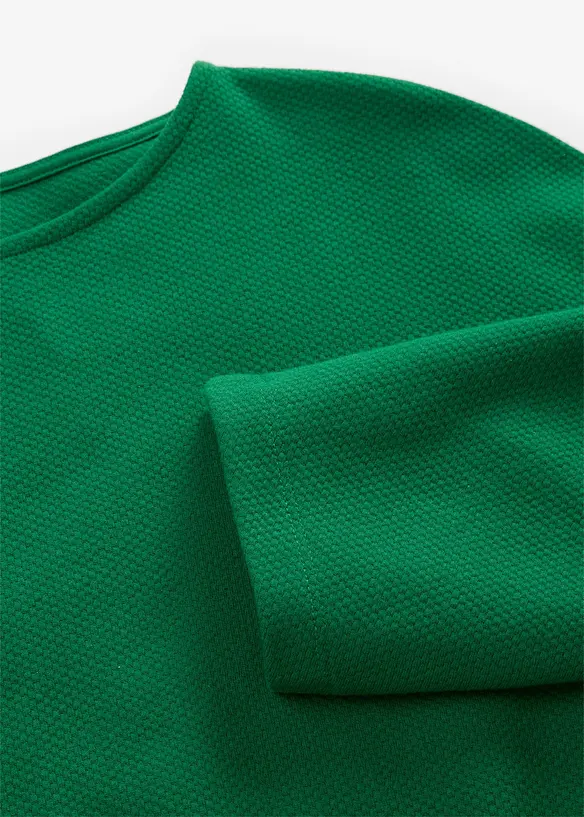 T-shirt interlock textur&eacute;, bonprix
