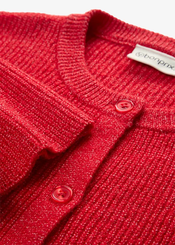 Lockere Strickjacke aus weichem Woll-Mix, bonprix