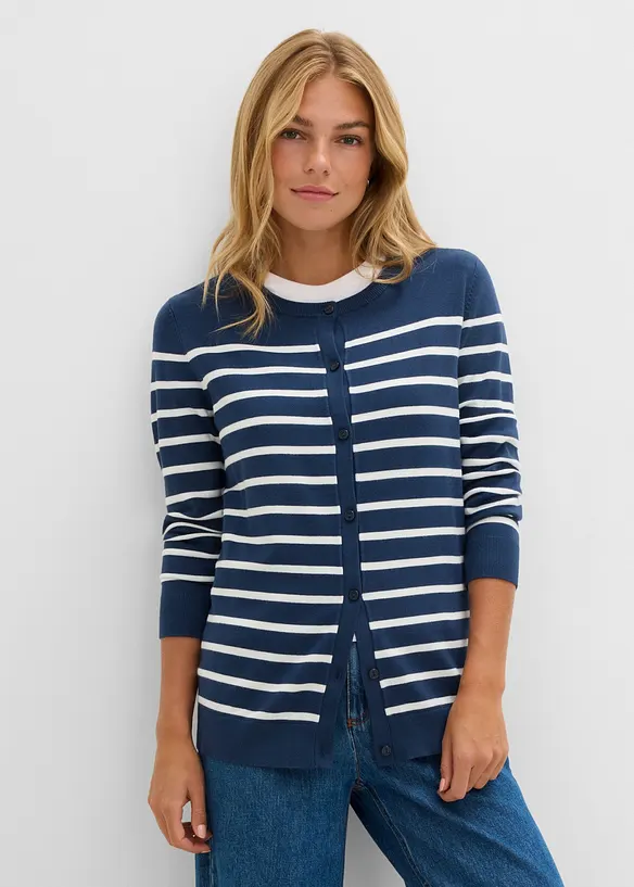 Feinstrickjacke aus weichem Viskose-Mix, bonprix