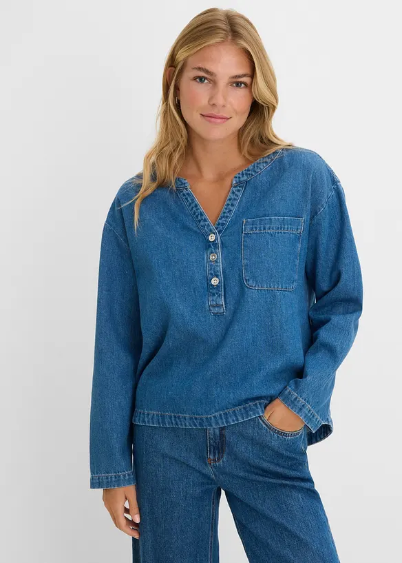 Jeansbluse-Tunika, bonprix