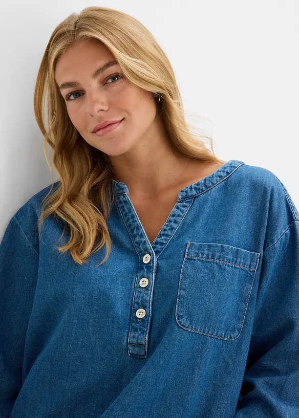 Jeansbluse-Tunika, bonprix