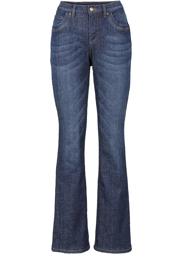 Bootcut-Jeans High Waist, Thermo, bonprix