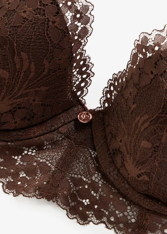 Soutien-gorge &agrave; coques et dentelle, bonprix