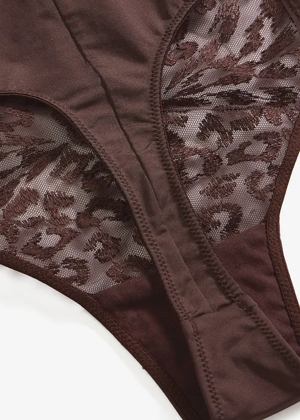 String taille haute brod&eacute;, bonprix
