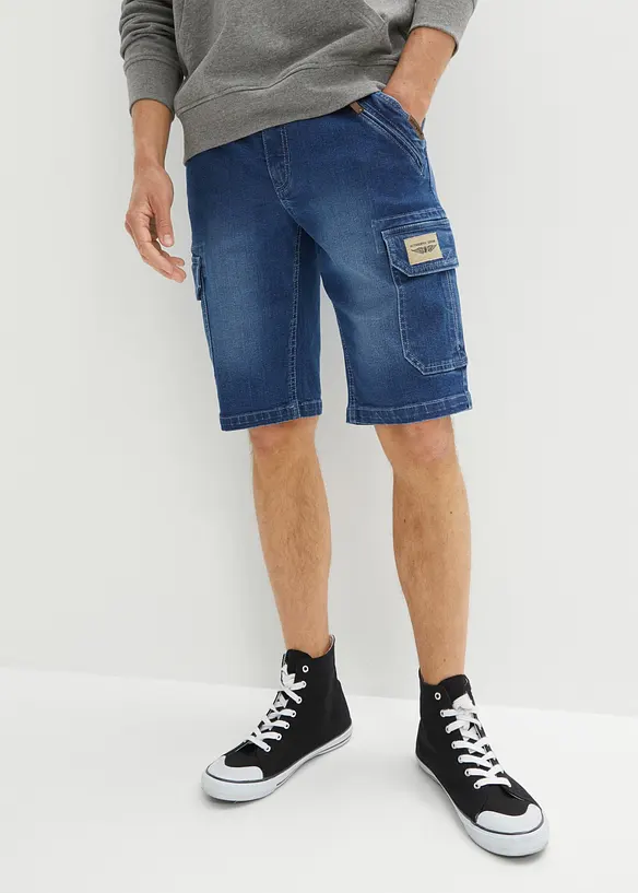 Bermuda en jean extensible, Regular, bonprix