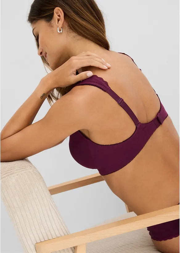 Minimizer T-Shirt-BH ohne B&uuml;gel mit Bio-Baumwolle (2er Pack), bonprix