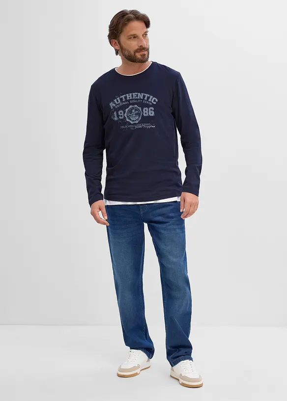 T-shirt manches longues 100% coton, bonprix