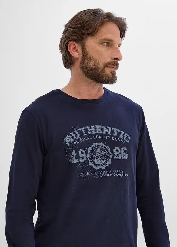 T-shirt manches longues 100% coton, bonprix