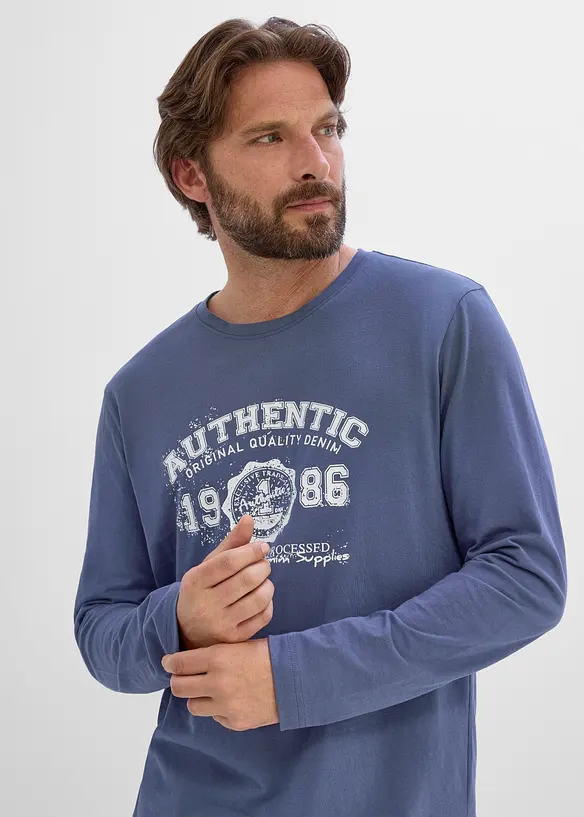 Langarmshirt aus reiner Bio-Baumwolle, bonprix