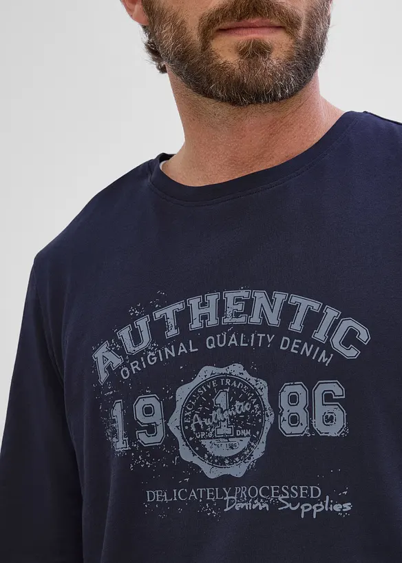 T-shirt manches longues 100% coton, bonprix
