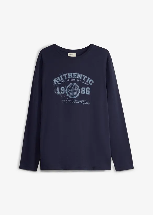 T-shirt manches longues 100% coton, bonprix