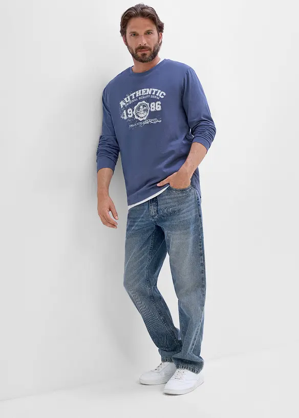 Langarmshirt aus reiner Bio-Baumwolle, bonprix