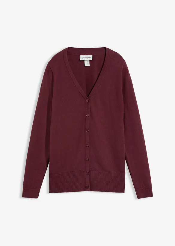 Feinstrickjacke aus weichem Woll-Mix, bonprix