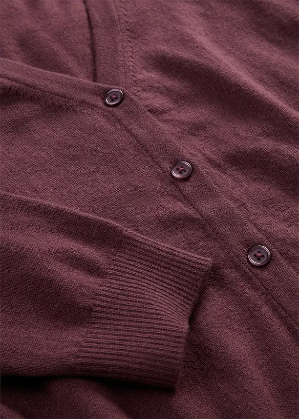 Feinstrickjacke aus weichem Woll-Mix, bonprix