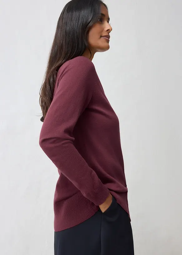 Feinstrickjacke aus weichem Woll-Mix, bonprix