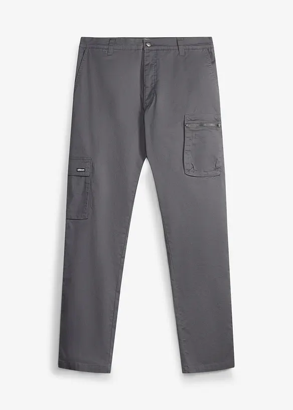 Pantalon extensible regular avec poche portable, droit, bonprix