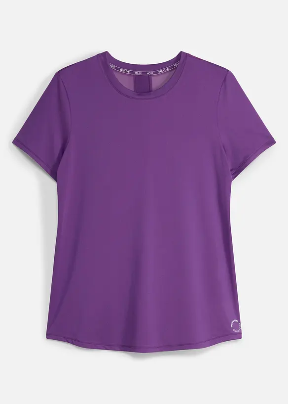 Ultraleichte Sport-Top mit Mesheinsatz, schnelltrocknend, bonprix