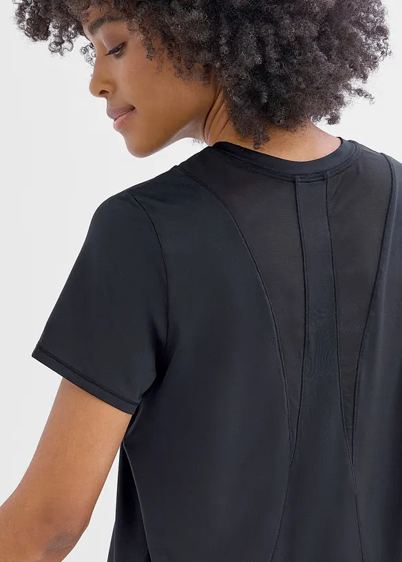 Ultraleichte Sport-Top mit Mesheinsatz, schnelltrocknend, bonprix